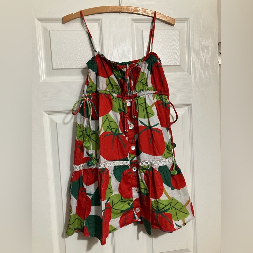 Farm Rio Tomato Mini Dress XXS